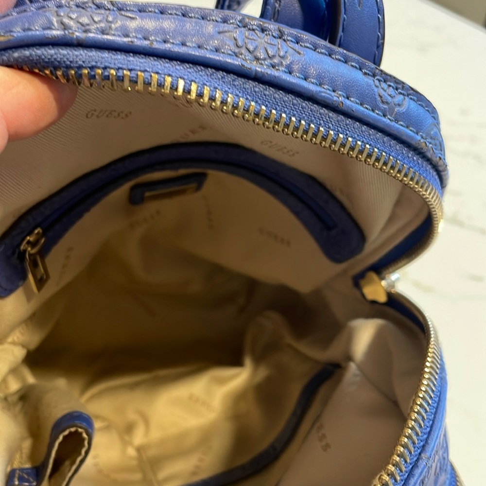 Guess Blue Backpack. Multiple Outside Zippered Po… - image 5
